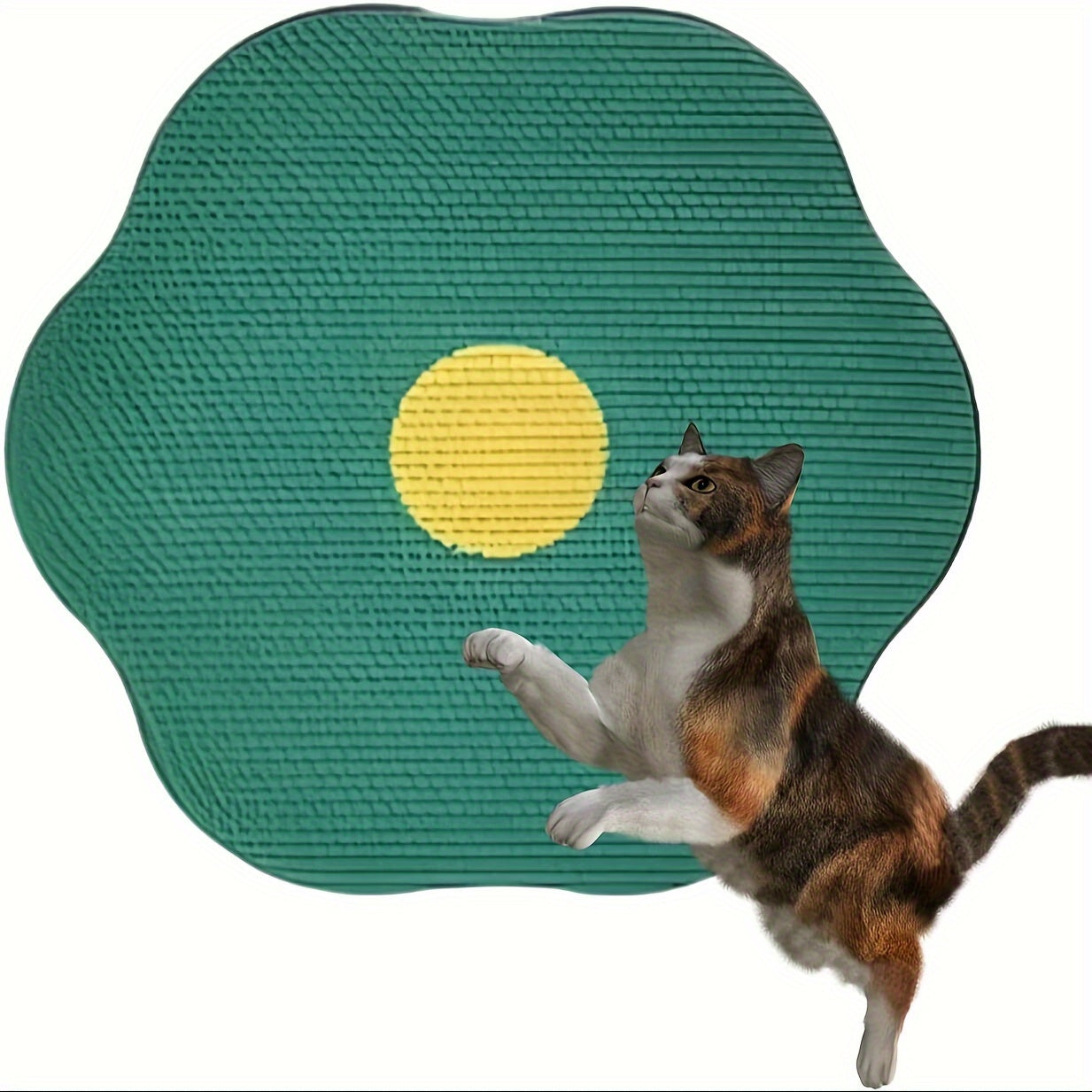 Wall-Mounted Floral Cat Scratcher โ Durable & Eco-Friendly